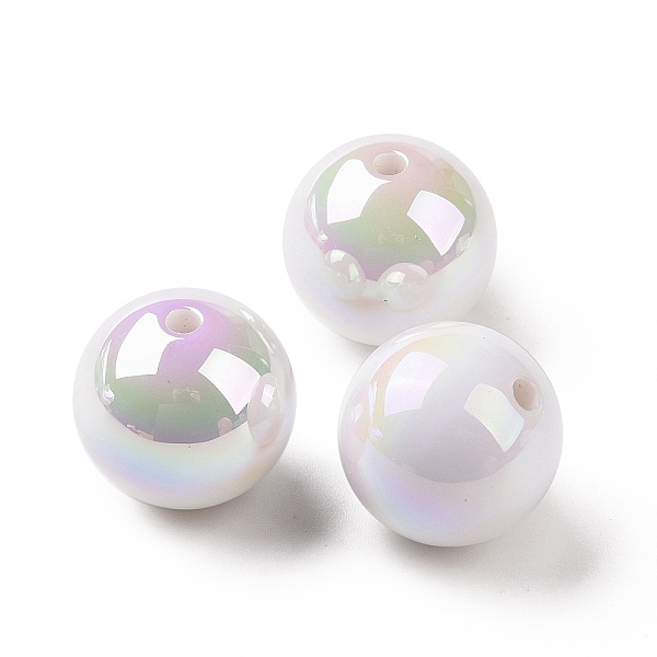 PandaHall UV Plating Acrylic Beads, AB Color, Round, Clear AB, 15.5mm, Hole: 2.2mm Acrylic Round White
PandaHall UV Plating Acrylic Beads, AB Color, Round, Clear AB, 15.5mm, Hole: 2.2mm Acrylic Round White