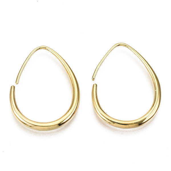 PandaHall Brass Dangle Earrings, Nickel Free, Teardrop, Real 18K Gold Plated, 25x19x2mm, Pin: 0.7mm Brass
PandaHall Brass Dangle Earrings, Nickel Free, Teardrop, Real 18K Gold Plated, 25x19x2mm, Pin: 0.7mm Brass