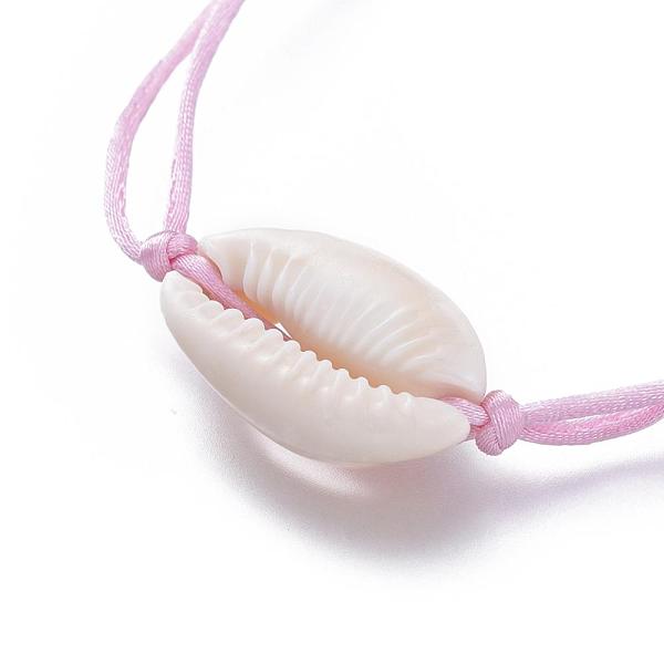 PandaHall Adjustable Nylon Thread Braided Bead Bracelets, with Natural Cowrie Shell Beads, Pearl Pink, 32.1cm Shell Pink
PandaHall Adjustable Nylon Thread Braided Bead Bracelets, with Natural Cowrie Shell Beads, Pearl Pink, 32.1cm Shell Pink