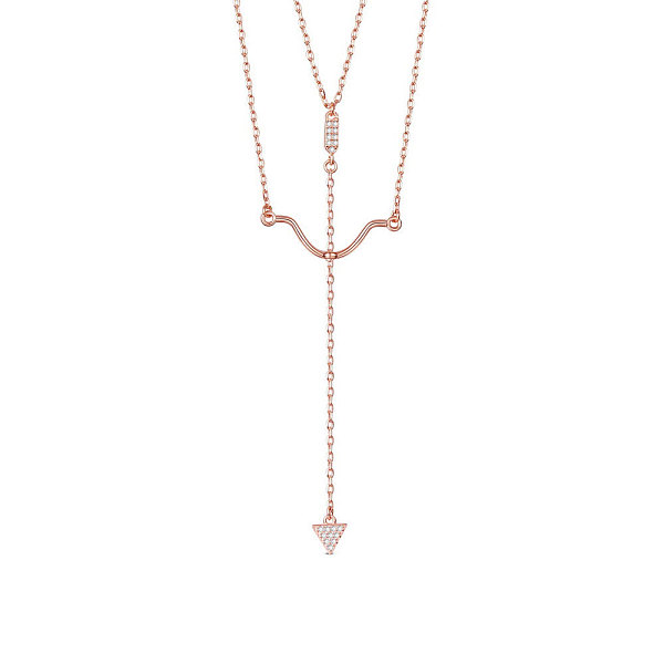 PandaHall SHEGRACE 925 Sterling Silver Rose Gold Plated Pendant Necklaces, with S925 Stamp, with Grade AAA Cubic Zirconia, Arrow, 16.54 inch...
PandaHall SHEGRACE 925 Sterling Silver Rose Gold Plated Pendant Necklaces, with S925 Stamp, with Grade AAA Cubic Zirconia, Arrow, 16.54 inch...