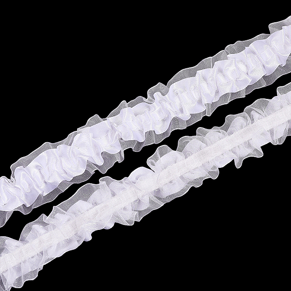 PandaHall Chiffon Lace Trim, Pleated Lace Ribbon, for Clothing Accessories, White, 1-1/4 inch(31.5mm), 10 yards/bag Polyester White
PandaHall Chiffon Lace Trim, Pleated Lace Ribbon, for Clothing Accessories, White, 1-1/4 inch(31.5mm), 10 yards/bag Polyester White