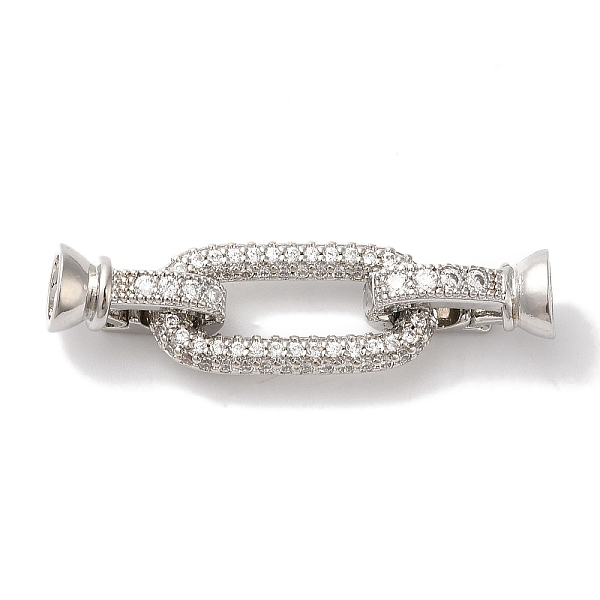 PandaHall Oval Rectangle Rack Plating Brass Micro Pave Clear Cubic Zirconia Fold Over Clasps, Long-lasting Plated, Lead Free & Cadmium Free...
PandaHall Oval Rectangle Rack Plating Brass Micro Pave Clear Cubic Zirconia Fold Over Clasps, Long-lasting Plated, Lead Free & Cadmium Free...