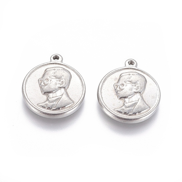 PandaHall 201 Stainless Steel Pendants, Flat Round with Human, Stainless Steel Color, 21x18x3mm, Hole: 1.4mm 201 Stainless Steel Flat Round
PandaHall 201 Stainless Steel Pendants, Flat Round with Human, Stainless Steel Color, 21x18x3mm, Hole: 1.4mm 201 Stainless Steel Flat Round