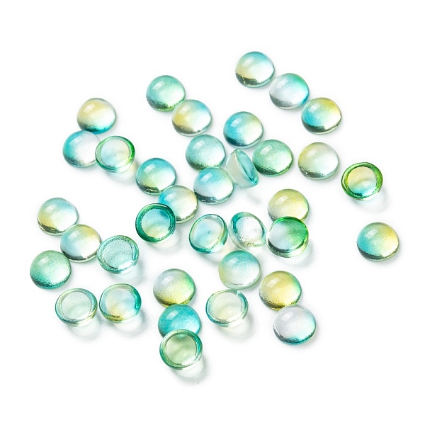 PandaHall Transparent Glass Cabochons, Half Round, Medium Turquoise, 6x3mm Glass Half Round
PandaHall Transparent Glass Cabochons, Half Round, Medium Turquoise, 6x3mm Glass Half Round