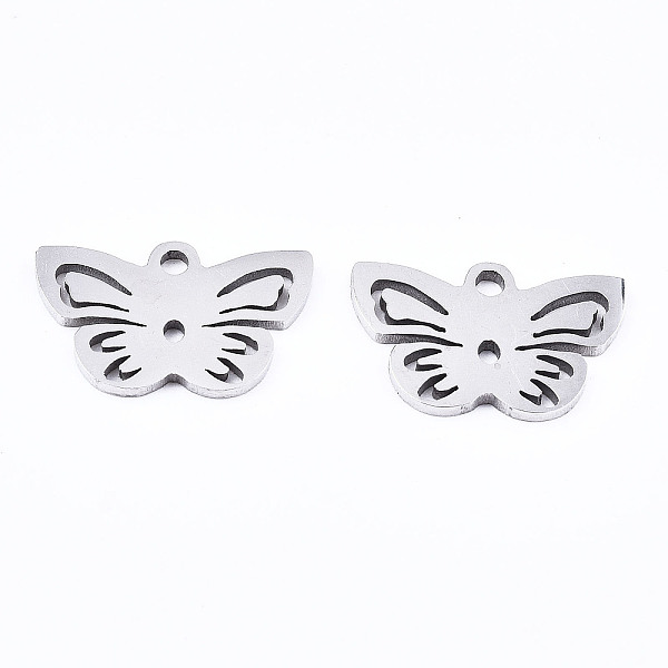 PandaHall 201 Stainless Steel Charms, Laser Cut, Butterfly, Stainless Steel Color, 9x14x1mm, Hole: 1.4mm 201 Stainless Steel Butterfly
PandaHall 201 Stainless Steel Charms, Laser Cut, Butterfly, Stainless Steel Color, 9x14x1mm, Hole: 1.4mm 201 Stainless Steel Butterfly