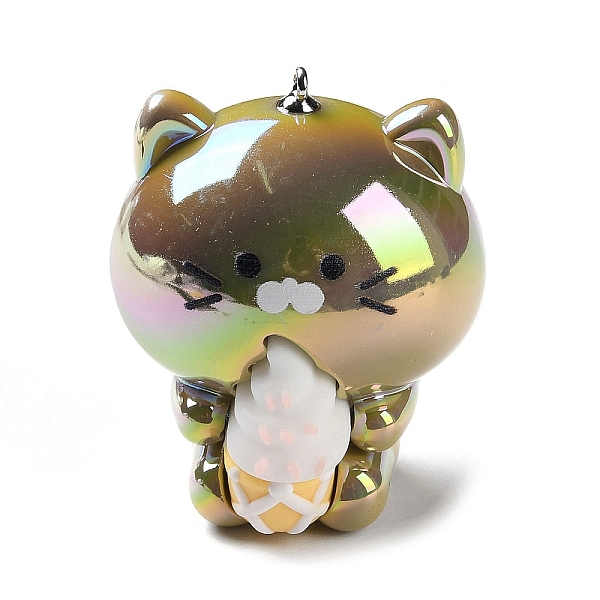 PandaHall Acrylic Pendants, Cat Shape with Silicone Ice Cream Charms, with Iron Loops, Camel, 44.5~45x38x35mm, Hole: 1.6mm Iron+Acrylic Cat..., Brown
PandaHall Acrylic Pendants, Cat Shape with Silicone Ice Cream Charms, with Iron Loops, Camel, 44.5~45x38x35mm, Hole: 1.6mm Iron+Acrylic Cat..., Brown