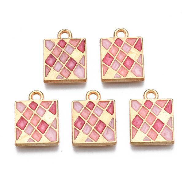 PandaHall Alloy Enamel Pendants, Cadmium Free & Lead Free, Light Gold, Rectangle, Pink, 15.5x11.5x1.5mm, Hole: 1.8mm Alloy+Enamel Rectangle...
PandaHall Alloy Enamel Pendants, Cadmium Free & Lead Free, Light Gold, Rectangle, Pink, 15.5x11.5x1.5mm, Hole: 1.8mm Alloy+Enamel Rectangle...
