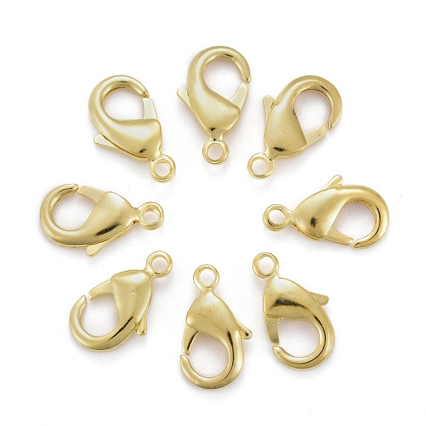 PandaHall Brass Lobster Claw Clasps, Parrot Trigger Clasps, Cadmium Free & Nickel Free & Lead Free, Golden, 15x8x3mm, Hole: 2mm Brass Others
PandaHall Brass Lobster Claw Clasps, Parrot Trigger Clasps, Cadmium Free & Nickel Free & Lead Free, Golden, 15x8x3mm, Hole: 2mm Brass Others