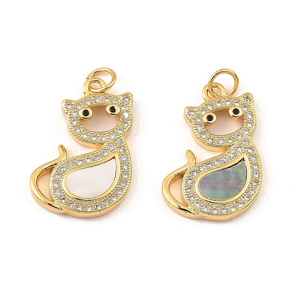PandaHall Brass Cubic Zirconia with Shell Pendants, Long-Lasting Plated, Lead Free & Cadmium Free, Cat, Real 18K Gold Plated, 21.5x15x3mm..., Clear
PandaHall Brass Cubic Zirconia with Shell Pendants, Long-Lasting Plated, Lead Free & Cadmium Free, Cat, Real 18K Gold Plated, 21.5x15x3mm..., Clear
