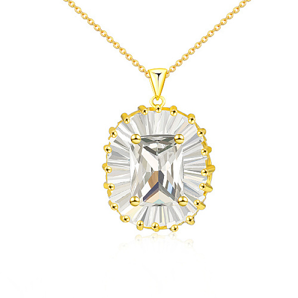 PandaHall 304 Stainless Steel Micro Pave Cubic Zirconia Pendant Necklaces, Rectangle, Golden, 15.75 inch(40cm) Cubic Zirconia Rectangle..., Clear
PandaHall 304 Stainless Steel Micro Pave Cubic Zirconia Pendant Necklaces, Rectangle, Golden, 15.75 inch(40cm) Cubic Zirconia Rectangle..., Clear