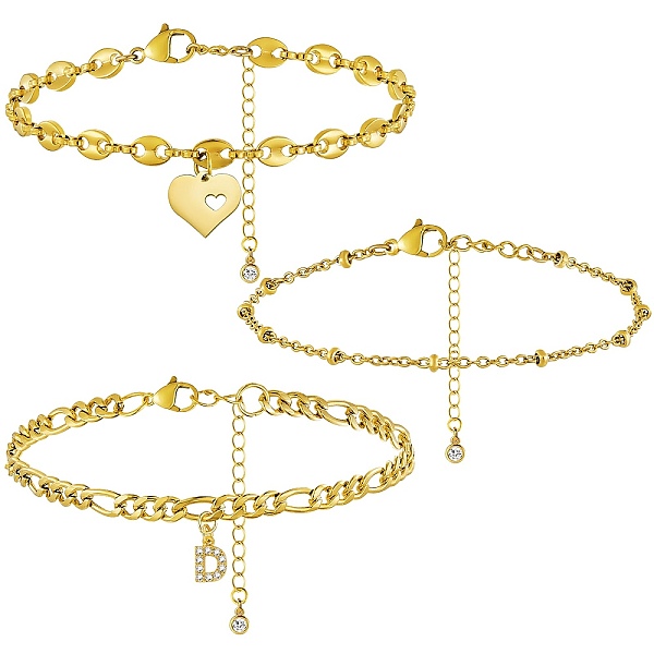 PandaHall Anklets Sets, with Brass Micro Pave Cubic Zirconia Charms, 304 Stainless Steel Chain Extender & Figaro Chains & Pendant & Lobster..., Clear
PandaHall Anklets Sets, with Brass Micro Pave Cubic Zirconia Charms, 304 Stainless Steel Chain Extender & Figaro Chains & Pendant & Lobster..., Clear