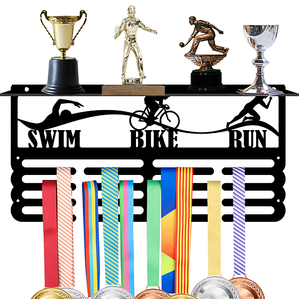 PandaHall SUPERDANT Triathlon Medal Trophy Hanger Rack Sports Trophy and Medal Display Shelf Triathlon Medal Hanger Display with Shelf Stand..., Black
PandaHall SUPERDANT Triathlon Medal Trophy Hanger Rack Sports Trophy and Medal Display Shelf Triathlon Medal Hanger Display with Shelf Stand..., Black