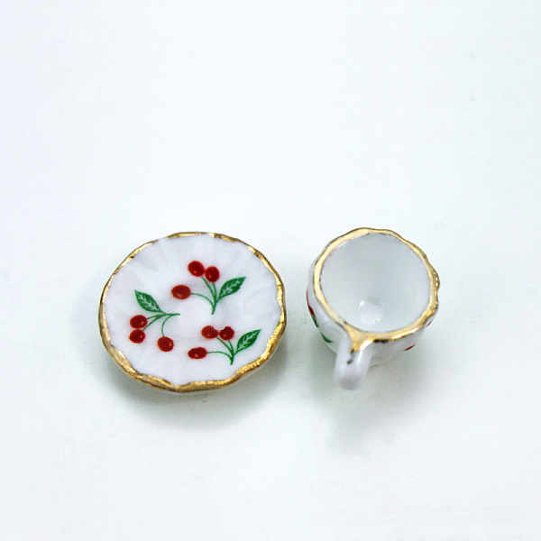 PandaHall 2Pcs Cherry Pattern Mini Porcelain Teacup & Saucer Set, for Dollhouse Accessories, Pretending Prop Decorations, White, Teacup...
PandaHall 2Pcs Cherry Pattern Mini Porcelain Teacup & Saucer Set, for Dollhouse Accessories, Pretending Prop Decorations, White, Teacup...