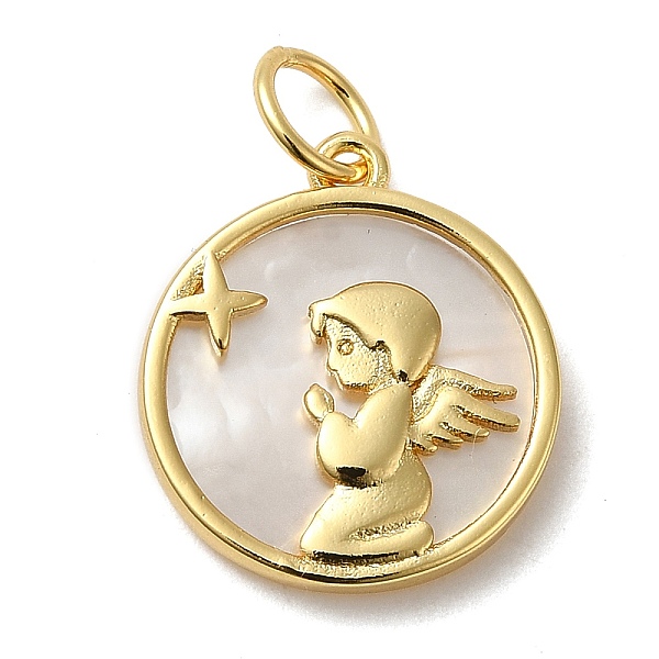 PandaHall Natural Shell Pendants, Rack Plating Brass Prayer Angel Charms, with Jump Ring, Lead Free & Cadmium Free, Real 18K Gold Plated..., White
PandaHall Natural Shell Pendants, Rack Plating Brass Prayer Angel Charms, with Jump Ring, Lead Free & Cadmium Free, Real 18K Gold Plated..., White