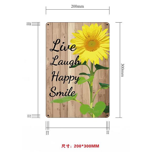PandaHall UV Protected & Waterproof Aluminum Warning Signs, Live Laugh Happy Smile, Colorful, 30x20cm, Hole: 4mm Aluminum
PandaHall UV Protected & Waterproof Aluminum Warning Signs, Live Laugh Happy Smile, Colorful, 30x20cm, Hole: 4mm Aluminum