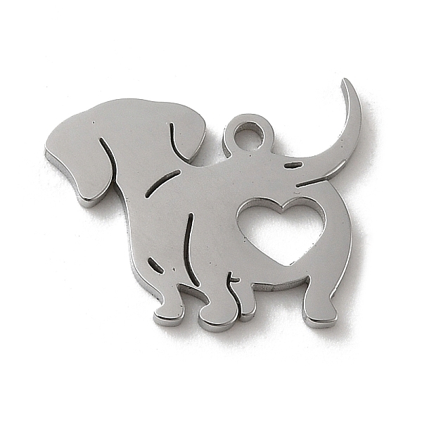 PandaHall 304 Stainless Steel Pendants, Laser Cut, Dog with Heart Charm, Stainless Steel Color, 13.5x17x1.5mm, Hole: 1.4mm 304 Stainless...
PandaHall 304 Stainless Steel Pendants, Laser Cut, Dog with Heart Charm, Stainless Steel Color, 13.5x17x1.5mm, Hole: 1.4mm 304 Stainless...