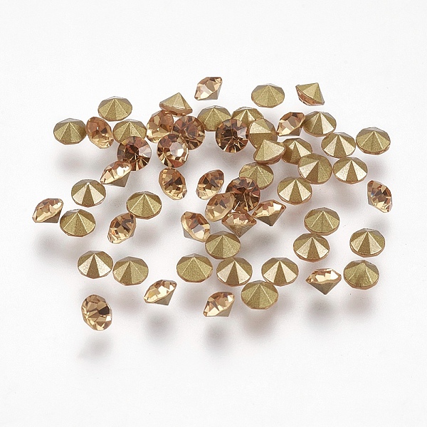 PandaHall Grade A Glass Pointed Back Chaton Rhinestones, Back Plated, Diamond, Lt.Col.Topaz, 4.0~4.2mm, about 144pcs/gross Glass Rhinestone..., Yellow
PandaHall Grade A Glass Pointed Back Chaton Rhinestones, Back Plated, Diamond, Lt.Col.Topaz, 4.0~4.2mm, about 144pcs/gross Glass Rhinestone..., Yellow