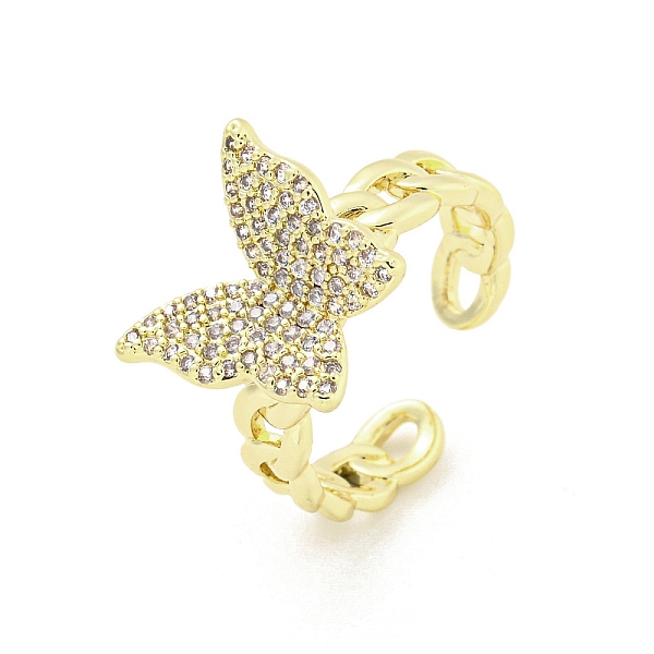 PandaHall Brass Micro Pave Cubic Zirconia Cuff Rings, Butterfly Open Rings for Women, Long-Lasting Plated, Golden, Adjustable Brass+Cubic..., Clear
PandaHall Brass Micro Pave Cubic Zirconia Cuff Rings, Butterfly Open Rings for Women, Long-Lasting Plated, Golden, Adjustable Brass+Cubic..., Clear