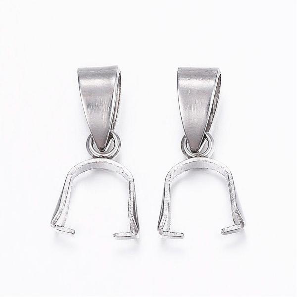 PandaHall 304 Stainless Steel Pendant Pinch Bails, Stainless Steel Color, 10x7x3mm, Hole: 4x5mm 304 Stainless Steel
PandaHall 304 Stainless Steel Pendant Pinch Bails, Stainless Steel Color, 10x7x3mm, Hole: 4x5mm 304 Stainless Steel