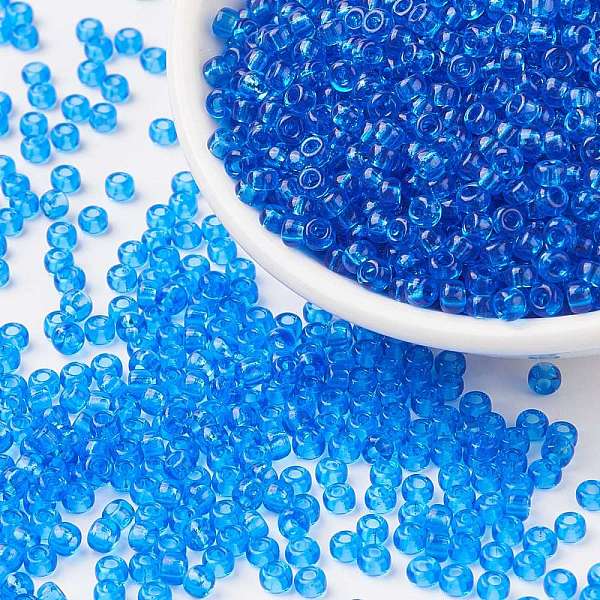 PandaHall MIYUKI Round Rocailles Beads, Japanese Seed Beads, 8/0, (RR150) Transparent Sapphire, 3mm, Hole: 1mm, about 422~455pcs/10g Glass..., Blue
PandaHall MIYUKI Round Rocailles Beads, Japanese Seed Beads, 8/0, (RR150) Transparent Sapphire, 3mm, Hole: 1mm, about 422~455pcs/10g Glass..., Blue