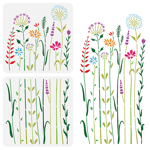 PandaHall BENECREAT 2Pcs Wildflower Stencils, 12x12inch Tall Flower Weeds Tree Plants PET Painting Templates Drawing Stencils for...
PandaHall BENECREAT 2Pcs Wildflower Stencils, 12x12inch Tall Flower Weeds Tree Plants PET Painting Templates Drawing Stencils for...