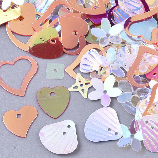 PandaHall Ornament Accessories, PVC Plastic Paillette/Sequins Beads, Mixed Shapes, Coral, 3~13x3~13x0.4~1.5mm, Hole: 0.9~1.4mm PVC Mixed..., Red
PandaHall Ornament Accessories, PVC Plastic Paillette/Sequins Beads, Mixed Shapes, Coral, 3~13x3~13x0.4~1.5mm, Hole: 0.9~1.4mm PVC Mixed..., Red