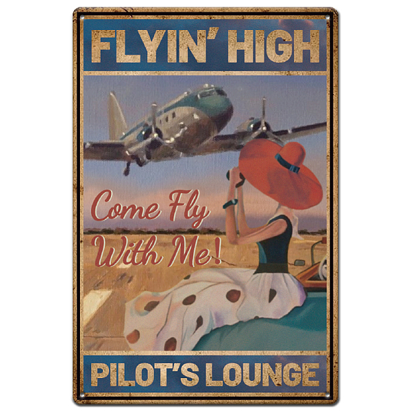 PandaHall SUPERDANT Retro Tin Signs Girl Flyin' High Garage Metal Sign Vintage Style Wall Decoration Metal Poster For Men Farming Signs Bar...
PandaHall SUPERDANT Retro Tin Signs Girl Flyin' High Garage Metal Sign Vintage Style Wall Decoration Metal Poster For Men Farming Signs Bar...