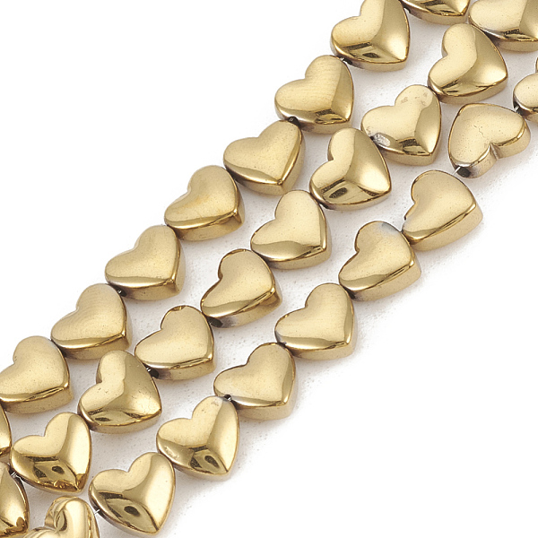 PandaHall Electroplate Non-magnetic Synthetic Hematite Beads Strands, Heart, Light Gold Plated, 6x5.5x3mm, Hole: 1mm, about 70pcs/strand...
PandaHall Electroplate Non-magnetic Synthetic Hematite Beads Strands, Heart, Light Gold Plated, 6x5.5x3mm, Hole: 1mm, about 70pcs/strand...