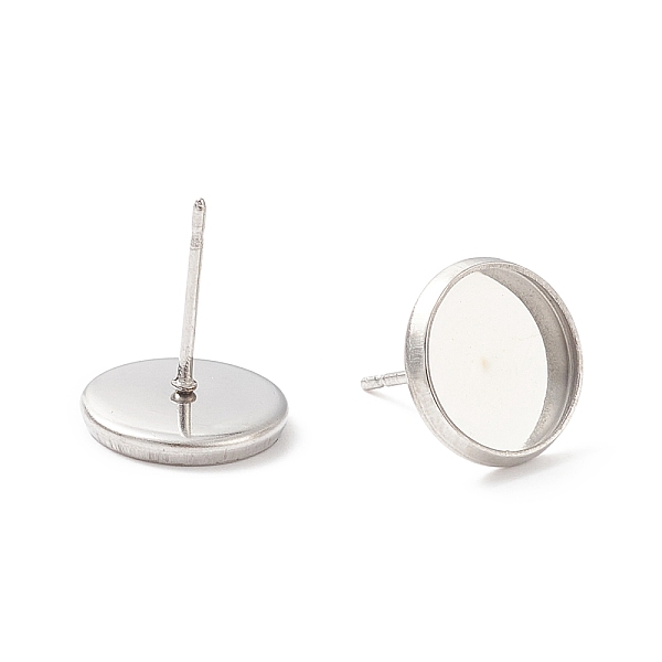 PandaHall 304 Stainless Steel Flat Round Stud Earring Settings, Earring Posts, Stainless Steel Color, Tray: 10mm, 12mm, Pin: 1mm 304...
PandaHall 304 Stainless Steel Flat Round Stud Earring Settings, Earring Posts, Stainless Steel Color, Tray: 10mm, 12mm, Pin: 1mm 304...