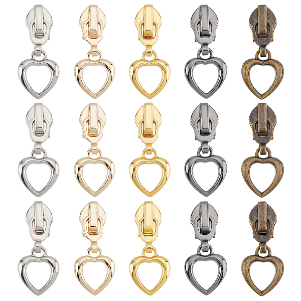 PandaHall arricraft 20 Pcs Alloy Zipper Slider, 5 Heart Shape Zipper Head Mixed Color Zipper Pulls Bulk Replacement Zipper Slider for Repair...
PandaHall arricraft 20 Pcs Alloy Zipper Slider, 5 Heart Shape Zipper Head Mixed Color Zipper Pulls Bulk Replacement Zipper Slider for Repair...
