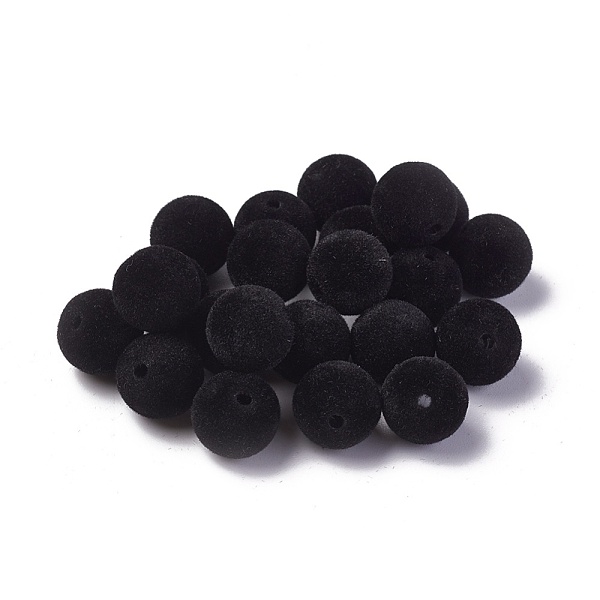 PandaHall Flocky Acrylic Beads, Round, Black, 11~12mm, Hole: 2.2mm Acrylic Round Black
PandaHall Flocky Acrylic Beads, Round, Black, 11~12mm, Hole: 2.2mm Acrylic Round Black