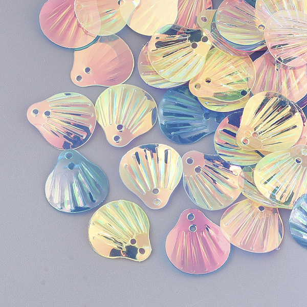 PandaHall Ornament Accessories, PVC Plastic Paillette/Sequins Beads, Shell Shape, Mixed Color, 13.5x12.5x0.5mm, Hole: 1.2mm, about..., Multicolor
PandaHall Ornament Accessories, PVC Plastic Paillette/Sequins Beads, Shell Shape, Mixed Color, 13.5x12.5x0.5mm, Hole: 1.2mm, about..., Multicolor