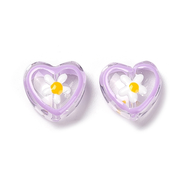 PandaHall Transparent Glass Beads, with Enamel, Heart with Flower Pattern, Plum, 12x12x6.5mm, Hole: 0.9mm Glass Heart Purple
PandaHall Transparent Glass Beads, with Enamel, Heart with Flower Pattern, Plum, 12x12x6.5mm, Hole: 0.9mm Glass Heart Purple