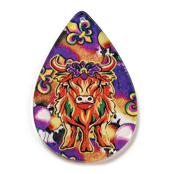 PandaHall Carnival Acrylic Pendants, Teardrop, Cattle, 49.5x32.5x2.5mm, Hole: 1.6mm Acrylic Cattle
PandaHall Carnival Acrylic Pendants, Teardrop, Cattle, 49.5x32.5x2.5mm, Hole: 1.6mm Acrylic Cattle