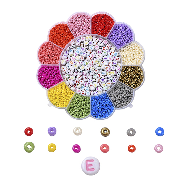 PandaHall DIY Jewelry Set Making, Bracelet with Craft Acrylic Letter Beads, 8/0 Baking Paint Glass Round Seed Beads and Elastic Crystal..., Multicolor
PandaHall DIY Jewelry Set Making, Bracelet with Craft Acrylic Letter Beads, 8/0 Baking Paint Glass Round Seed Beads and Elastic Crystal..., Multicolor