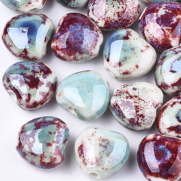 PandaHall Handmade Porcelain Beads, Fancy Antique Glazed Porcelain, Heart, Colorful, 14~15x16x9~10mm, Hole: 2mm Porcelain Heart
PandaHall Handmade Porcelain Beads, Fancy Antique Glazed Porcelain, Heart, Colorful, 14~15x16x9~10mm, Hole: 2mm Porcelain Heart