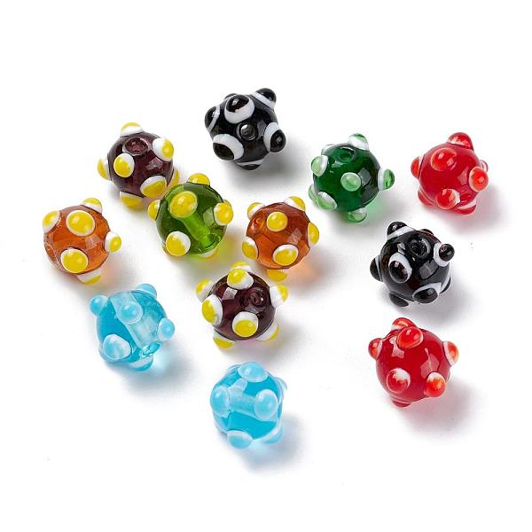 PandaHall Handmade Lampwork Beads, Round, Mixed Color, about 10mm in diameter, hole: 2.5mm Lampwork Tortoise Multicolor
PandaHall Handmade Lampwork Beads, Round, Mixed Color, about 10mm in diameter, hole: 2.5mm Lampwork Tortoise Multicolor