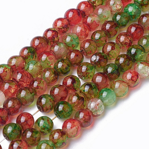 PandaHall Spray Painted Glass Beads Strands, Round, Colorful, 6~6.5mm, Hole: 1mm, about 137pcs/strand, 31.8 inch(81cm) Glass Round
PandaHall Spray Painted Glass Beads Strands, Round, Colorful, 6~6.5mm, Hole: 1mm, about 137pcs/strand, 31.8 inch(81cm) Glass Round