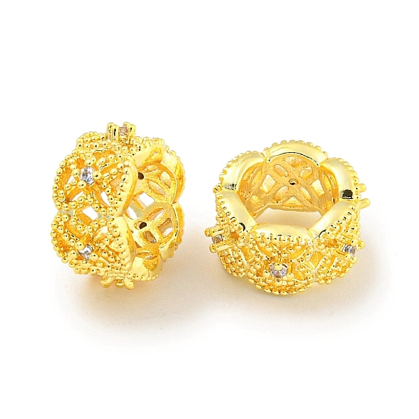 PandaHall Rack Plating Brass Micro Pave Clear Cubic Zirconia European Beads, Large Hole Beads, Long-Lasting Plated, Lead Free & Cadmium Free...
PandaHall Rack Plating Brass Micro Pave Clear Cubic Zirconia European Beads, Large Hole Beads, Long-Lasting Plated, Lead Free & Cadmium Free...