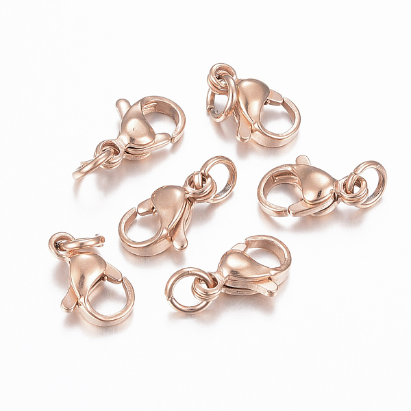 PandaHall 304 Stainless Steel Lobster Claw Clasps, Parrot Trigger Clasps, Rose Gold, 10x6x3mm, Hole: 3mm 304 Stainless Steel Others
PandaHall 304 Stainless Steel Lobster Claw Clasps, Parrot Trigger Clasps, Rose Gold, 10x6x3mm, Hole: 3mm 304 Stainless Steel Others