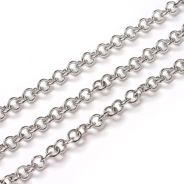 PandaHall 304 Stainless Steel Rolo Chains, Belcher Chain, with Spool, Unwelded, Stainless Steel Color, 5x1mm, about 32.8 Feet(10m)/roll 304...
PandaHall 304 Stainless Steel Rolo Chains, Belcher Chain, with Spool, Unwelded, Stainless Steel Color, 5x1mm, about 32.8 Feet(10m)/roll 304...