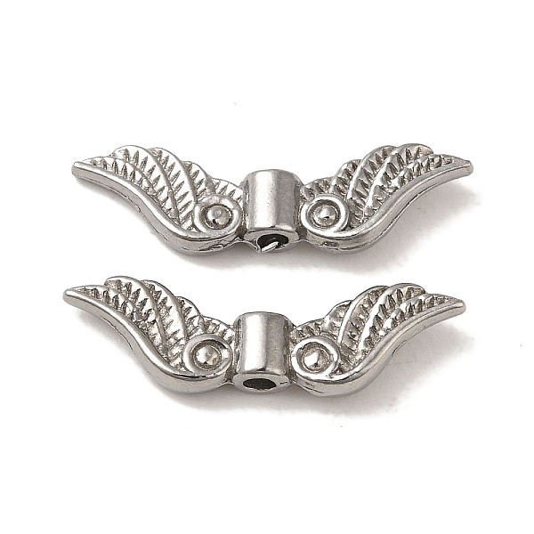 PandaHall 304 Stainless Steel Beads, Wings, Stainless Steel Color, 6x21.5x3mm, Hole: 1.5mm 304 Stainless Steel Wing
PandaHall 304 Stainless Steel Beads, Wings, Stainless Steel Color, 6x21.5x3mm, Hole: 1.5mm 304 Stainless Steel Wing