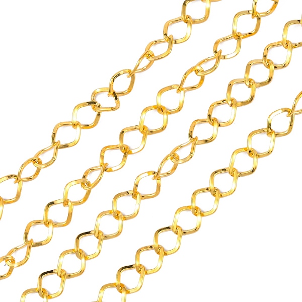 PandaHall Iron Twisted Chains, Unwelded, with Spool, Rhombus, Golden, 10.8x9x1.4mm, about 328.08 Feet(100m)/roll Iron
PandaHall Iron Twisted Chains, Unwelded, with Spool, Rhombus, Golden, 10.8x9x1.4mm, about 328.08 Feet(100m)/roll Iron