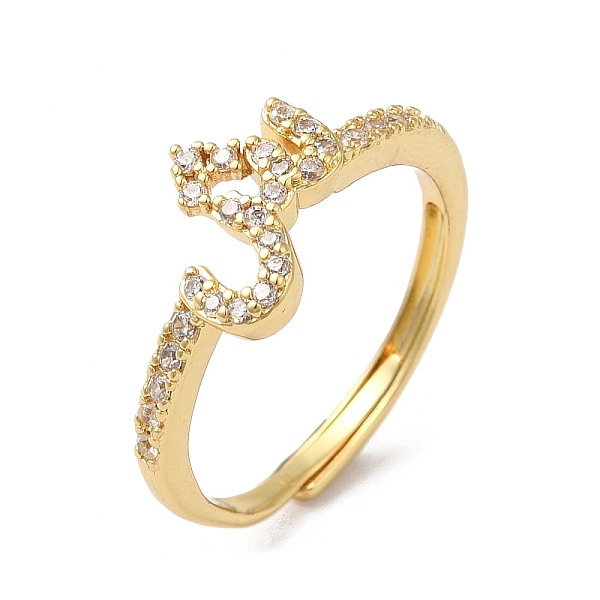 PandaHall Rack Plating Brass Cubic Zirconia Arabic Letters Adjustable Rings for Women, Cadmium Free & Lead Free, Long-Lasting Plated, Real..., Clear
PandaHall Rack Plating Brass Cubic Zirconia Arabic Letters Adjustable Rings for Women, Cadmium Free & Lead Free, Long-Lasting Plated, Real..., Clear