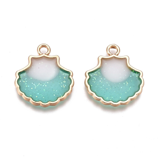 PandaHall Alloy Enamel Pendants, Double-Sided, Scallop Shell Shape, Golden, Turquoise, 18x15.5x2mm, Hole: 1.6mm Alloy+Enamel Shell Shape..., Green
PandaHall Alloy Enamel Pendants, Double-Sided, Scallop Shell Shape, Golden, Turquoise, 18x15.5x2mm, Hole: 1.6mm Alloy+Enamel Shell Shape..., Green