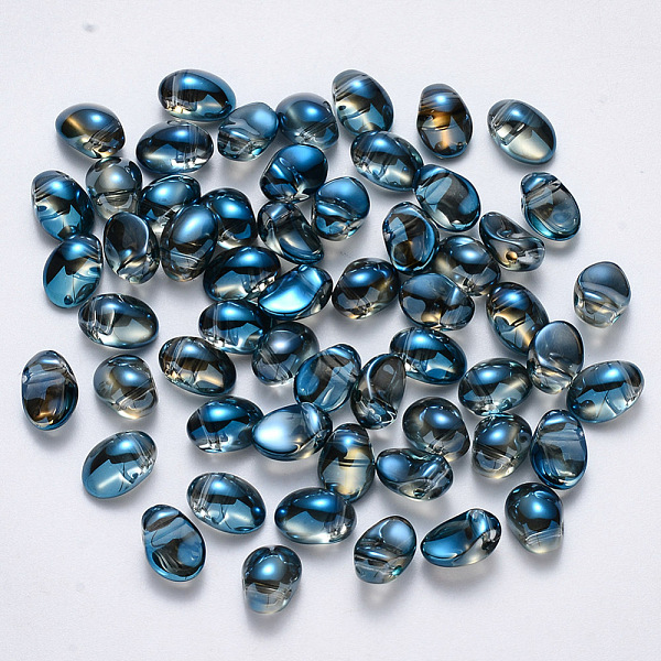 PandaHall Transparent Spray Painted Glass Charms, AB Color Plated, Oval, Steel Blue, 8.5x6x4.5mm, Hole: 1mm Glass Teardrop Blue
PandaHall Transparent Spray Painted Glass Charms, AB Color Plated, Oval, Steel Blue, 8.5x6x4.5mm, Hole: 1mm Glass Teardrop Blue