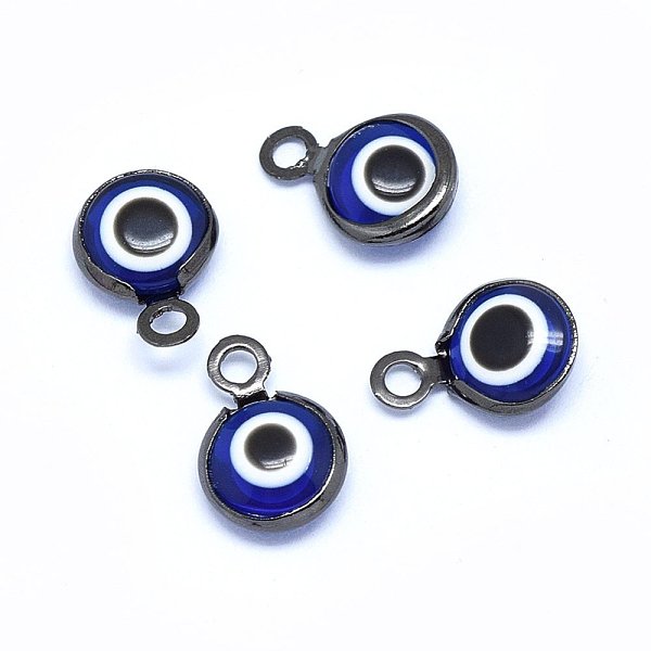 PandaHall Handmade Evil Eye Lampwork Charms, with Brass Findings, Flat Round, Blue, Gunmetal, 10x6.5x3mm, Hole: 1.5mm Brass+Lampwork Evil...
PandaHall Handmade Evil Eye Lampwork Charms, with Brass Findings, Flat Round, Blue, Gunmetal, 10x6.5x3mm, Hole: 1.5mm Brass+Lampwork Evil...