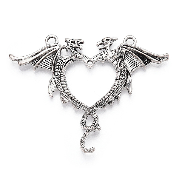 PandaHall Tibetan Style Alloy Dragon Big Pendants, Dragon Heart Charms, Antique Silver, 51x62.5x3mm, Hole: 2.6mm Alloy Dragon
PandaHall Tibetan Style Alloy Dragon Big Pendants, Dragon Heart Charms, Antique Silver, 51x62.5x3mm, Hole: 2.6mm Alloy Dragon