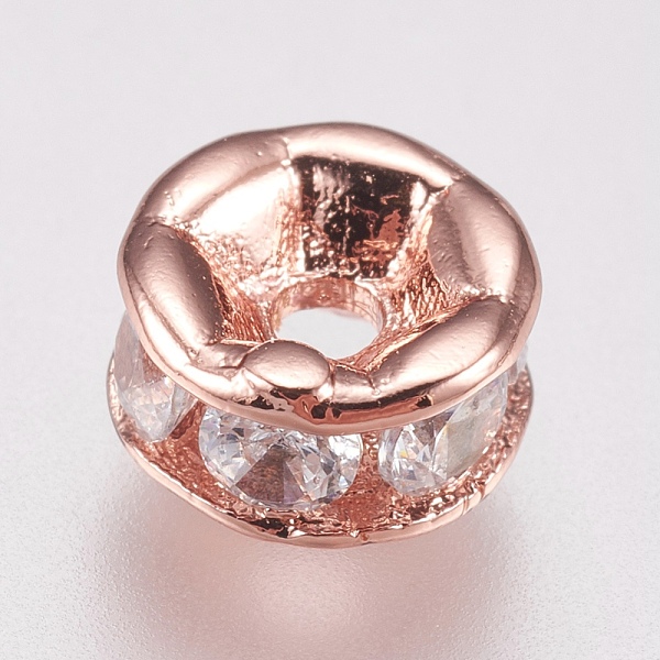 PandaHall Brass Micro Pave Cubic Zirconia Spacer Beads, Flat Round, Clear, Rose Gold, 6.5x3mm, Hole: 1.4mm Brass+Cubic Zirconia Flat Round...
PandaHall Brass Micro Pave Cubic Zirconia Spacer Beads, Flat Round, Clear, Rose Gold, 6.5x3mm, Hole: 1.4mm Brass+Cubic Zirconia Flat Round...