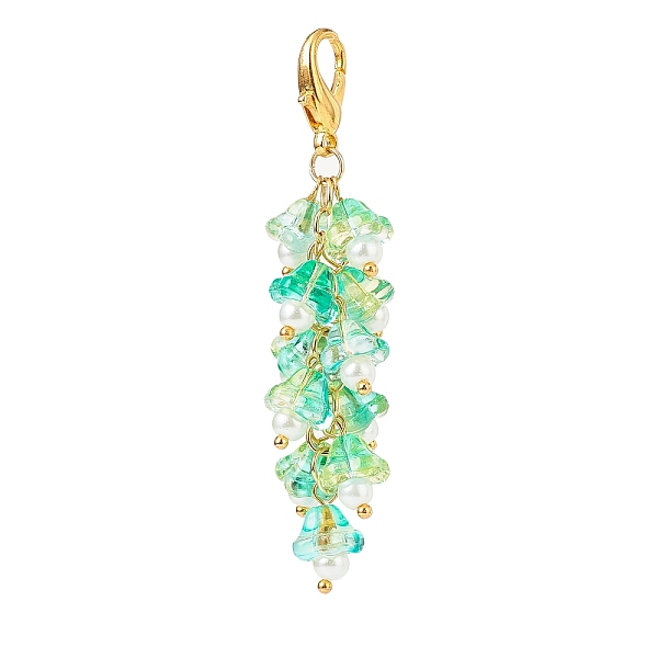 PandaHall Trumpet Flower Glass Pendant Decorations, Lobster Clasp Charms, Clip-on Charms, for Keychain, Purse, Backpack Ornament, Spring...
PandaHall Trumpet Flower Glass Pendant Decorations, Lobster Clasp Charms, Clip-on Charms, for Keychain, Purse, Backpack Ornament, Spring...